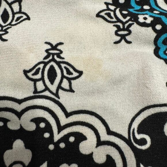 Love Me Kiss Me Y2K Boho Foldover Waist Skirt Paisley Floral Print Made in USA - Picture 6 of 7